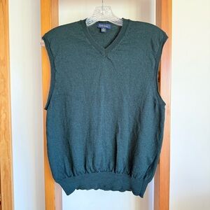 Club Room Merino Wool V-Neck Sweater Vest Medium